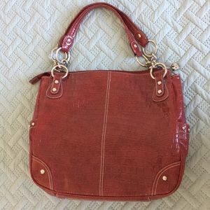 Red Patent Bag
